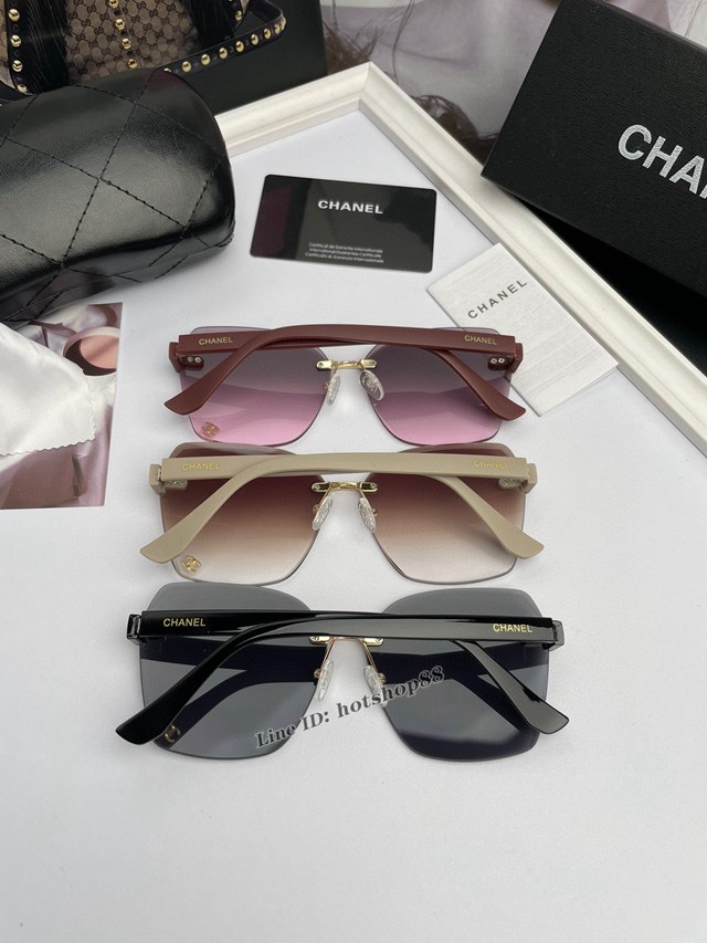 CHANEL專門店新款香奈兒女士高清太陽鏡墨鏡 mmyj1958